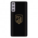 Fundaara Samsung Galaxy S21 FE del Atleti Escudo Dorado Fondo Negro - Licencia Oficial Atlético de Madrid