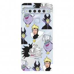 Funda para TCL 10 L Oficial de Disney Villanas Patrón - Villanas Disney