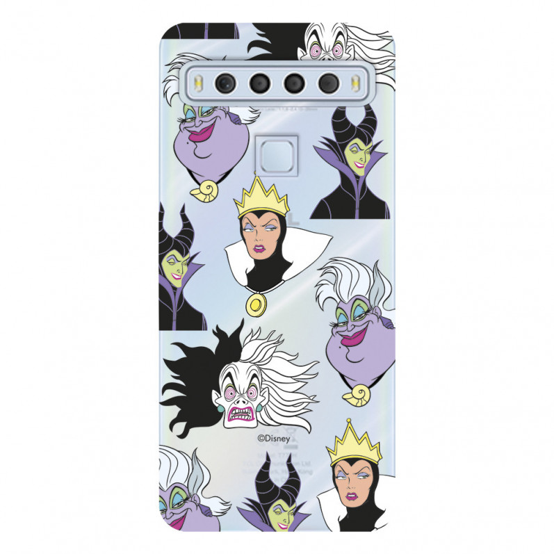 Funda para TCL 10 L Oficial de Disney Villanas Patrón - Villanas Disney