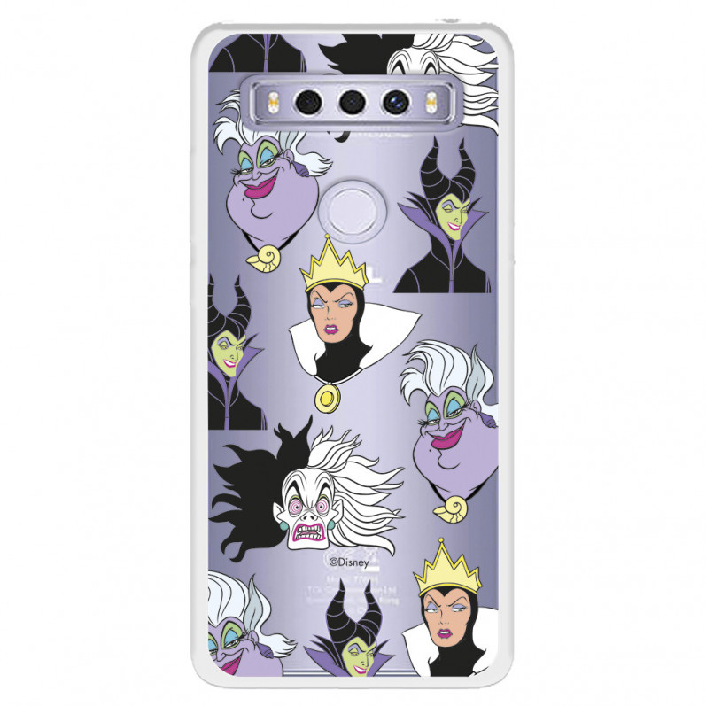 Funda para TCL 10 SE Oficial de Disney Villanas Patrón - Villanas Disney