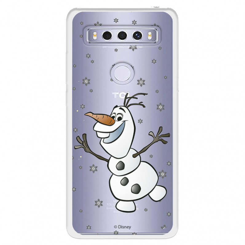 Funda para TCL 10 SE Oficial de Disney Olaf Transparente - Frozen