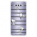 Funda para TCL 10 SE Oficial de Peanuts Snoopy rayas - Snoopy