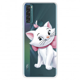 Funda para TCL 20 SE Oficial de Disney Marie Silueta - Los Aristogatos