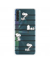 Funda para TCL 20 SE Oficial de Peanuts Snoopy rayas - Snoopy