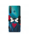 Funda para Realme 5 Pro Oficial de Disney Mickey y Minnie Beso - Clásicos Disney