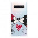 Funda para Samsung Galaxy S10 5G Oficial de Disney Mickey y Minnie Beso - Clásicos Disney