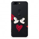 Funda para Oneplus 5T Oficial de Disney Mickey y Minnie Beso - Clásicos Disney