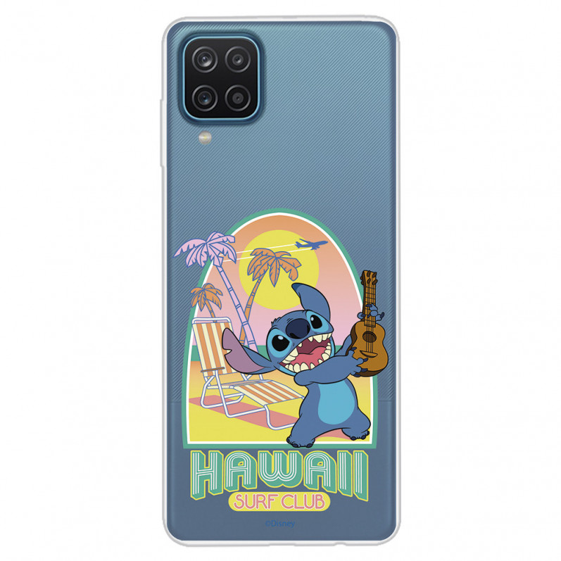 Funda para Samsung Galaxy M12 Oficial de Disney Stitch Hawaii Surf Club - Lilo & Stitch