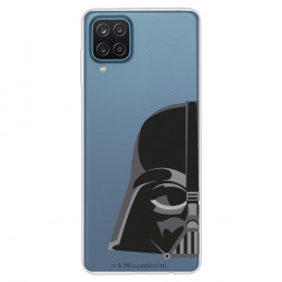 Funda para Samsung Galaxy M12 Oficial de Star Wars Darth Vader Silueta Transparente - Star Wars