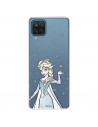 Funda para Samsung Galaxy M12 Oficial de Disney Elsa Transparente - Frozen