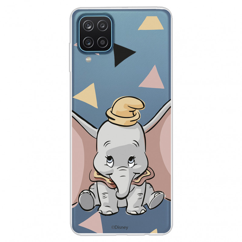 Funda para Samsung Galaxy M12 Oficial de Disney Dumbo Silueta Transparente - Dumbo