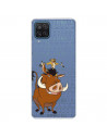 Funda para Samsung Galaxy M12 Oficial de Disney Timón y Pumba Silueta - El Rey León