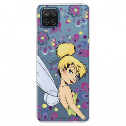 Funda para Samsung Galaxy M12 Oficial de Disney Campanilla Flores - Peter Pan