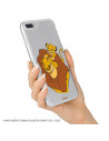 Funda para Samsung Galaxy M12 Oficial de Disney Mufasa y Simba Silueta - El Rey León