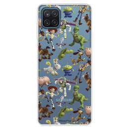 Funda para Samsung Galaxy M12 Oficial de Disney Muñecos Toy Story Siluetas - Toy Story