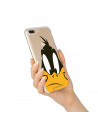 Funda para Samsung Galaxy M12 Oficial de Warner Bros Pato Lucas Silueta Transparente - Looney Tunes