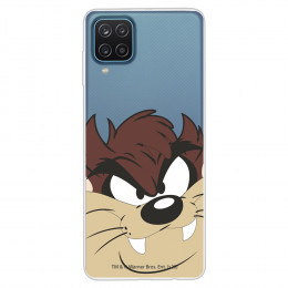 Funda para Samsung Galaxy M12 Oficial de Warner Bros Tazmania Silueta Transparente - Looney Tunes