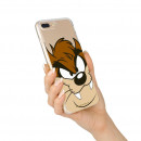 Funda para Samsung Galaxy M12 Oficial de Warner Bros Tazmania Silueta Transparente - Looney Tunes