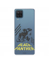 Funda para Samsung Galaxy M12 Oficial de Marvel Black Panther Pose Transparente - Marvel