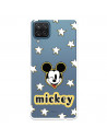 Funda para Samsung Galaxy M12 Oficial de Disney Mickey Classic Star Pattern - Clásicos Disney