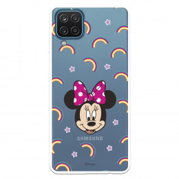 Funda para Samsung Galaxy M12 Oficial de Disney Minnie Arcoiris Patrón - Clásicos Disney