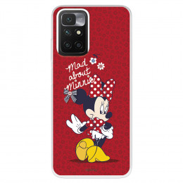 Funda para Xiaomi Redmi 10 Oficial de Disney Minnie Mad About - Clásicos Disney