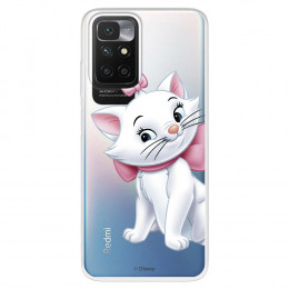 Funda para Xiaomi Redmi 10 Oficial de Disney Marie Silueta - Los Aristogatos