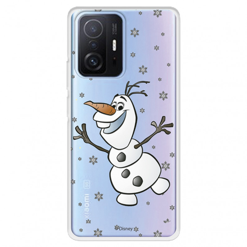 Funda para Xiaomi 11T Oficial de Disney Olaf Transparente - Frozen