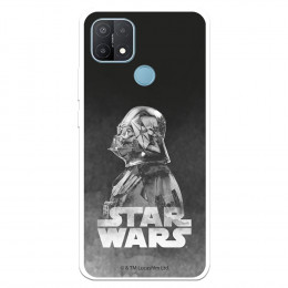 Funda para Oppo A15 Oficial de Star Wars Darth Vader Fondo negro - Star Wars