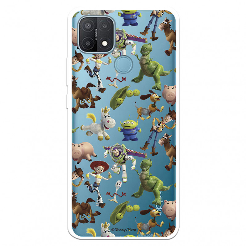 Funda para Oppo A15 Oficial de Disney Muñecos Toy Story Siluetas - Toy Story