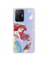 Funda para Xiaomi 11T Pro Oficial de Disney Ariel y Sebastián Burbujas - La Sirenita