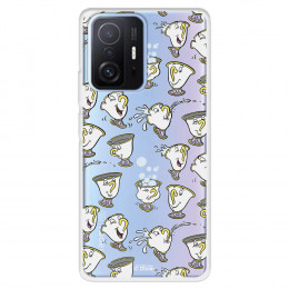 Funda para Xiaomi 11T Pro Oficial de Disney Chip Potts Siluetas - La Bella y la Bestia