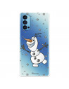 Funda para Oppo Reno4 5G Oficial de Disney Olaf Transparente - Frozen