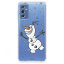 Funda para Samsung Galaxy M52 5G Oficial de Disney Olaf Transparente - Frozen