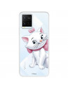 Funda para Vivo Y21S Oficial de Disney Marie Silueta - Los Aristogatos