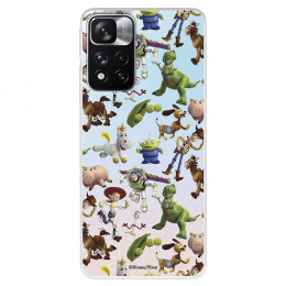 Funda para Xiaomi Redmi Note 11 Oficial de Disney Muñecos Toy Story Siluetas - Toy Story