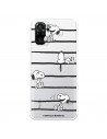 Funda para Xiaomi Redmi Note 10S Oficial de Peanuts Snoopy rayas - Snoopy