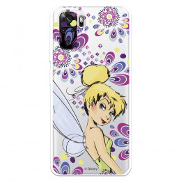 Funda para Xiaomi Redmi Note 10S Oficial de Disney Campanilla Flores - Peter Pan