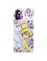 Funda para Xiaomi Redmi Note 10S Oficial de Disney Campanilla Flores - Peter Pan