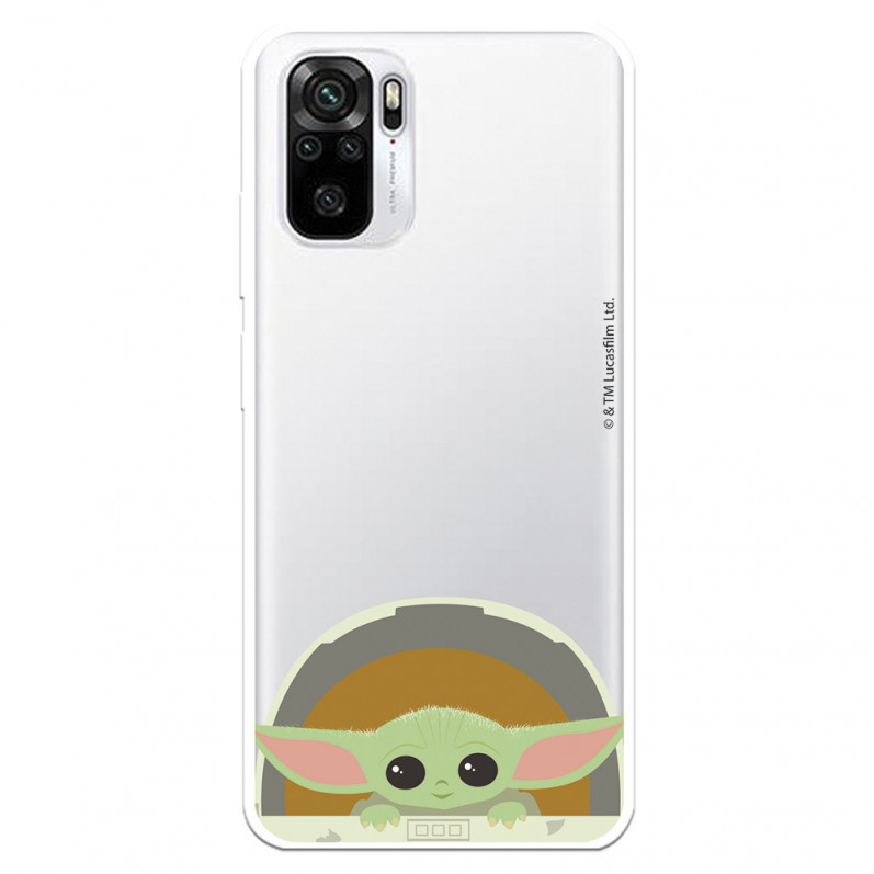 Funda para Xiaomi Redmi Note 10S Oficial de Star Wars Baby Yoda Sonrisas - The Mandalorian