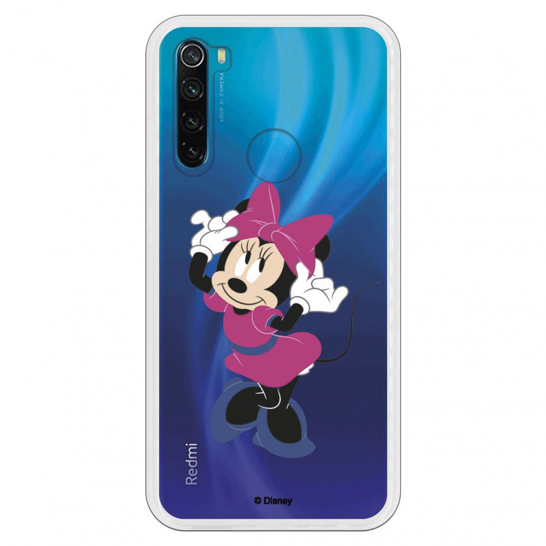 Funda para Xiaomi Redmi Note 8 2021 Oficial de Disney Minnie Rosa - Clásicos Disney