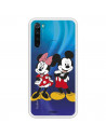 Funda para Xiaomi Redmi Note 8 2021 Oficial de Disney Mickey y Minnie Posando - Clásicos Disney