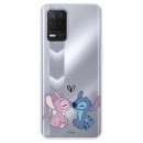 Funda para Realme Narzo 30 5G Oficial de Disney Angel & Stitch Beso - Lilo & Stitch