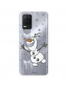 Funda para Realme Narzo 30 5G Oficial de Disney Olaf Transparente - Frozen