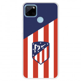 Funda para Realme C25Y del Atleti Escudo Fondo Atletico - Licencia Oficial Atlético de Madrid