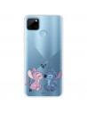 Funda para Realme C21Y Oficial de Disney Angel & Stitch Beso - Lilo & Stitch