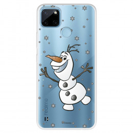 Funda para Realme C21Y Oficial de Disney Olaf Transparente - Frozen