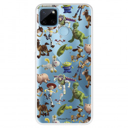 Funda para Realme C25Y Oficial de Disney Muñecos Toy Story Siluetas - Toy Story