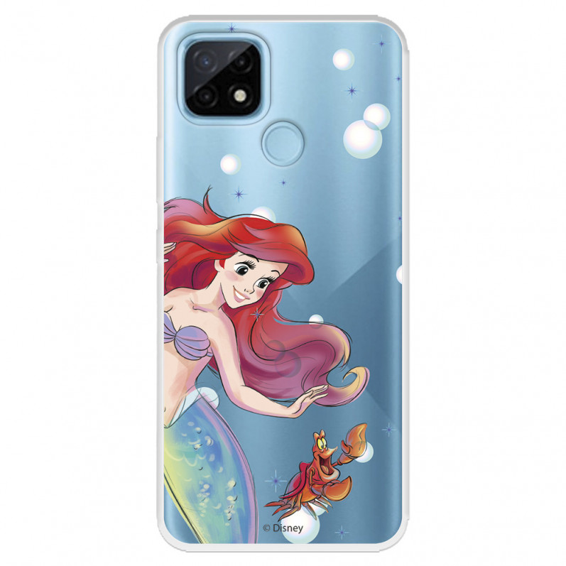 Realme Disney Ariel a Sebastian Bubbles - Malá mořská víla Oficiální pouzdro Disney Ariel a Sebastian Bubbles pro C21