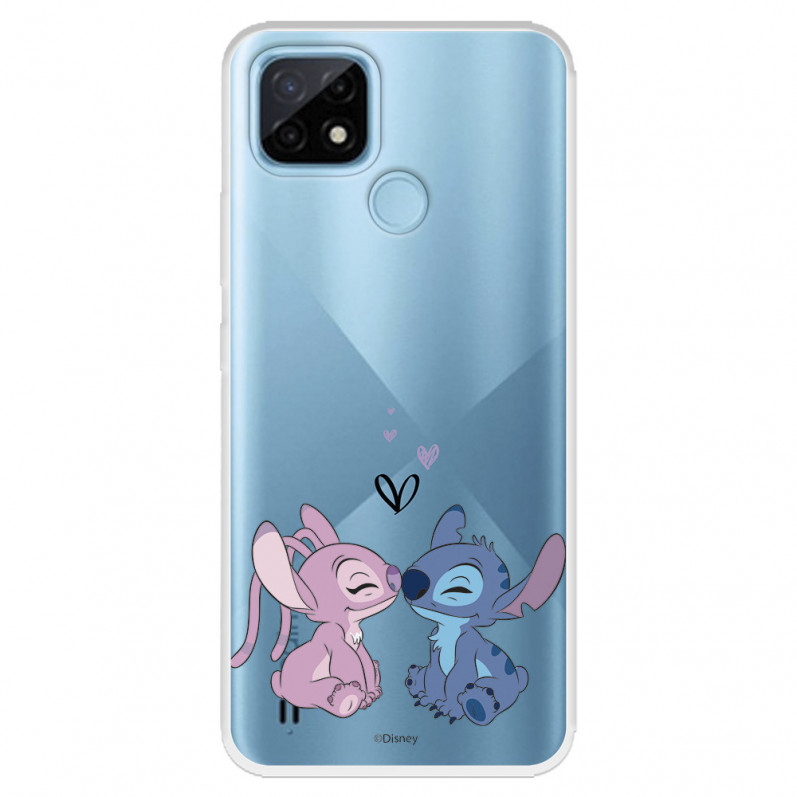 Realme Obal pro C21 Official Disney Angel & Stitch Beso - Lilo & Stitch